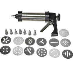 Pistolet à décor pâtisserie en inox Lacor