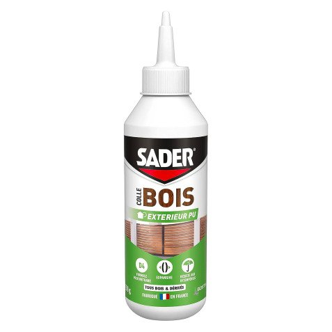 Colle à bois extérieur Sader - Flacon de 250 g