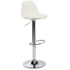 En_tabouret kocy blanc piet chrome