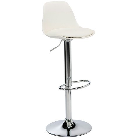 Taburete alto regulable Kocy Blanco