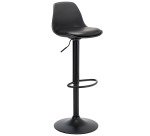 Tabouret Kocy - Réglable en hauteur - Pied noir