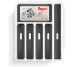 Range couverts 6 cases Rayen, gris et blanc