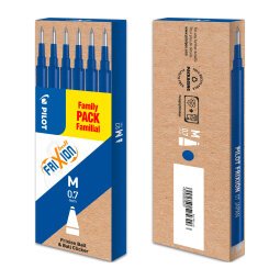 Set of 6 FriXion Ball 0.7 pen refills - Medium Tip