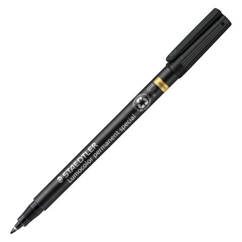 Stylo feutre Staetdler Lumocolor permanent Spécial 319 F pointe 0,6 mm - écriture fine noire