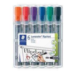 Permanente marker Staedtler Lumocolor 356, ronde punt 2 mm - Etui van 6