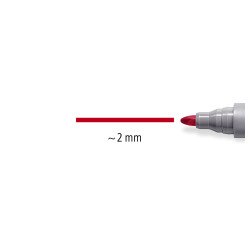 Permanent marker Staedtler Lumocolor 356 bullet tip 2 mm - Pack of 4 classic colors