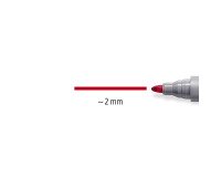 Permanente marker Staedtler Lumocolor 356 met spitse punt 2 mm - Etui van 4