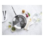 Poêle à frire en inox Chef