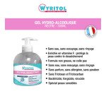 Gel hydroalcoolique désinfectant Wyritol - Flacon à pompe 300 ml