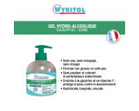Gel hydroalcoolique désinfectant Wyritol Eucalyptus - Flacon à pompe 300 ml