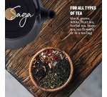 Théière en fonte Saga - 1,2 L, noir