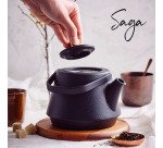 Théière en fonte Saga - 1,2 L, noir