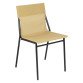 Chaise assise grand-confort HORIZON - Toile Batyline - Pied acier noir