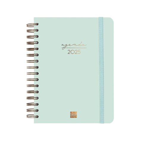 Agenda dia página 155x212 mm Alma menta Finocam