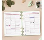 Agenda dia página 155x212 mm Alma Verde Finocam
