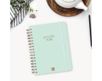 Agenda dia página 155x212 mm Alma menta Finocam