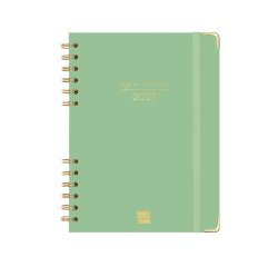 Agenda semana vista 155x212 mm Alma Verde Finocam