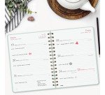 Agenda semana vista 155x212 mm Alma menta Finocam