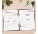 Agenda dia página 155x212 mm Alma negro Finocam