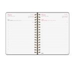 Agenda dia página 155x212 mm Alma negro Finocam