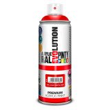 Peinture acrylique brillante Pintyplus Evolution - Aérosol de 400 ml, rouge signal RAL3001