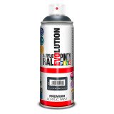 Peinture acrylique brillante Pintyplus Evolution - Aérosol de 400 ml, gris anthracite RAL7016