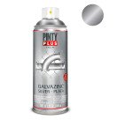 Peinture galvanisée brillant Galvazinc Pintyplus Tech - Aérosol de 520 ml, argent G150