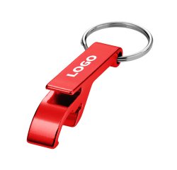 Schlüsselanhänger mit Werbe-Flaschenöffner - 1-Farb-Druck
