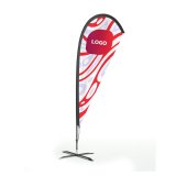 Advertising flag on a base Oriflamme drop - 75 x 220 cm