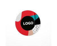 Sticker papier promotieartikel rond