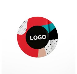 Sticker papier publicitaire rond