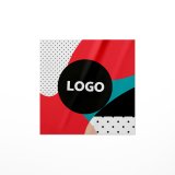 Sticker papier promotieartikel vierkant