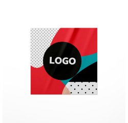 Square paper advertising sticker