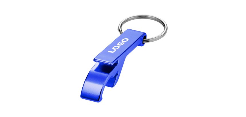 Promotional keychain bottle opener - single-color printing