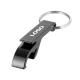 Porte-clés décapsuleur publicitaire - noir
