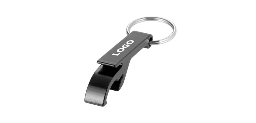 Promotional keychain bottle opener - single-color printing