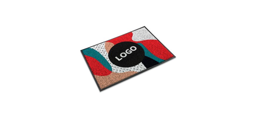 Tapis d'accueil publicitaire 60 x 80 cm - marquage multicolore