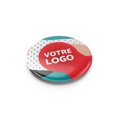 Werbepin mit glänzender Oberfläche