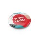 Badge publicitaire finition brillante - marquage multicolore