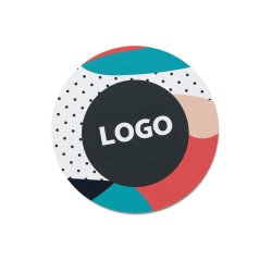 Round advertising coaster