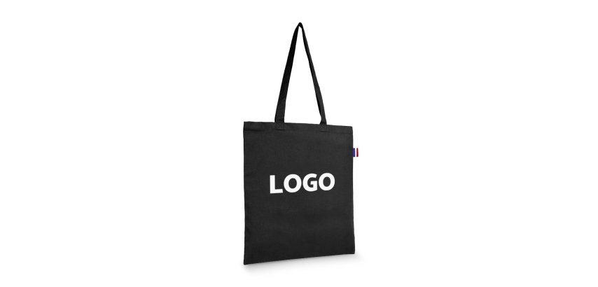 Gekleurde katoenen zak promotieartikel totebag 150 g/m² - 10 L - bedrukking 1 kleur
