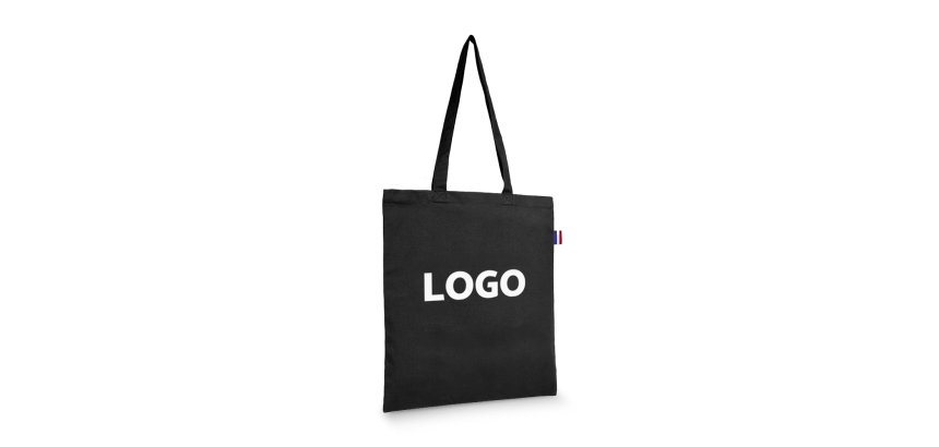 Gekleurde katoenen zak promotieartikel totebag 150 g/m² - 10 L - bedrukking 1 kleur