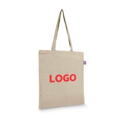 Gekleurde katoenen zak promotieartikel totebag 150 g/m² - 10 L - bedrukking 1 kleur