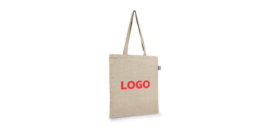 Sac couleur en coton publicitaire totebag 150 g/m² - 10 L - marquage 1 couleur