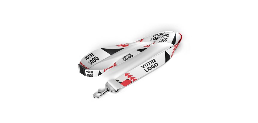 Tour de cou publicitaire - marquage multicolore