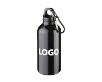 Advertising metal water bottle – capacity 0,4 L - 1-color imprint