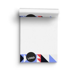 Advertising notepad A4 glued without plain cover - 50 sheets