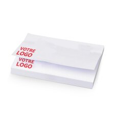 Notes repositionnables publicitaires 100 x 75 mm – Bloc de 100 feuilles