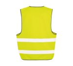 Gilet de sécurité publicitaire fluo à 2 bandes de sécurité - marquage 1 couleur