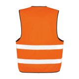 Gilet de sécurité publicitaire fluo à 2 bandes de sécurité - marquage 1 couleur